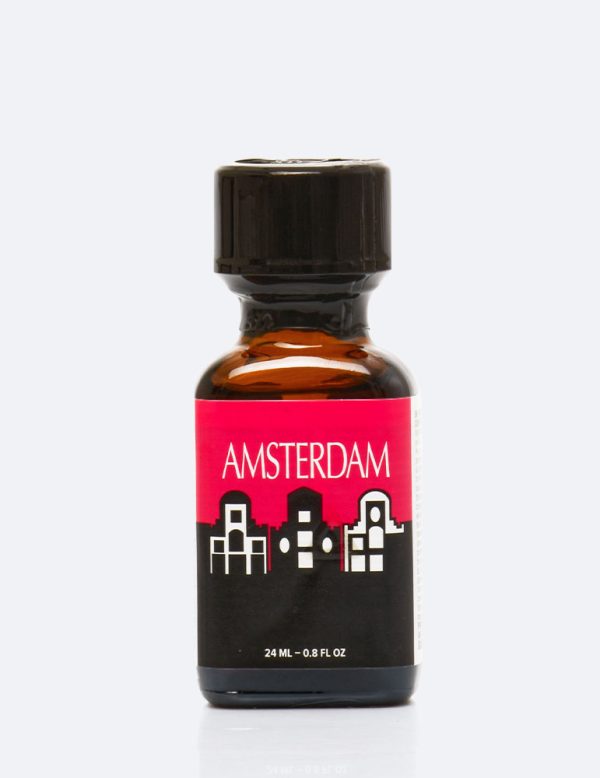 Falcon de poppers Amsterdam - bouteille originale de 24 ml noire et rouge