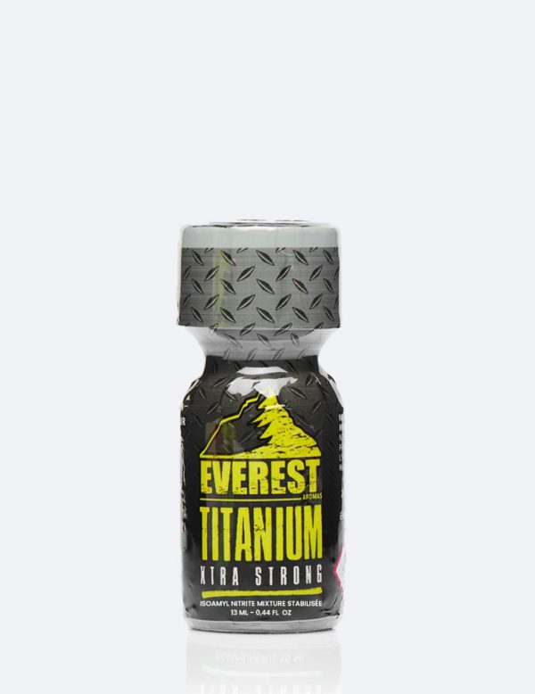 Poppers everest Titanium jaune et noir puissant à l'amyle
