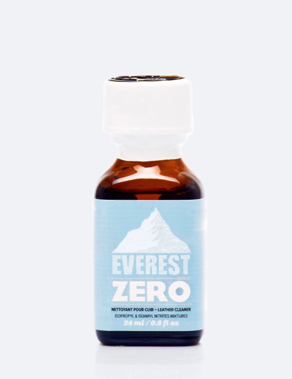 Poppers everest zero flacon bleu et blanc nitrite propyle et amyle