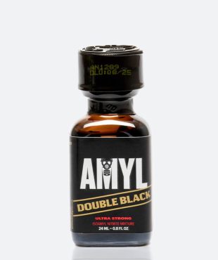 Poppers amyl double black 24 ml - grand flacon noir