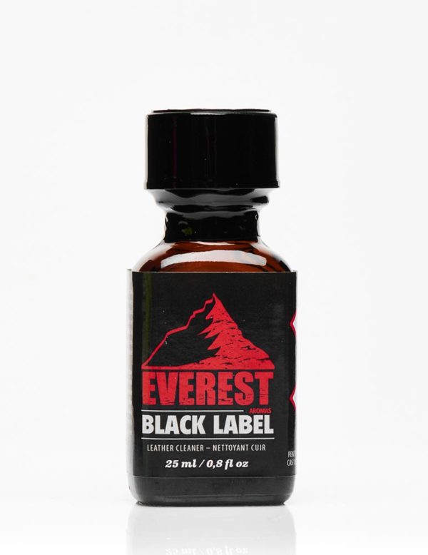 Poppers everest flavon noir et rouge black label à l'amyle
