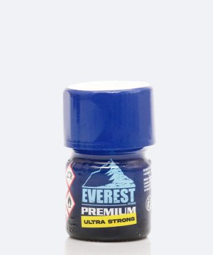 Poppers Everest Premium Ultra Strong flacon bleu et blanc français