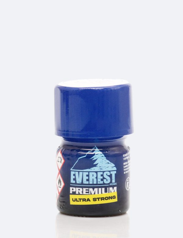 Poppers Everest Premium Ultra Strong flacon bleu et blanc français