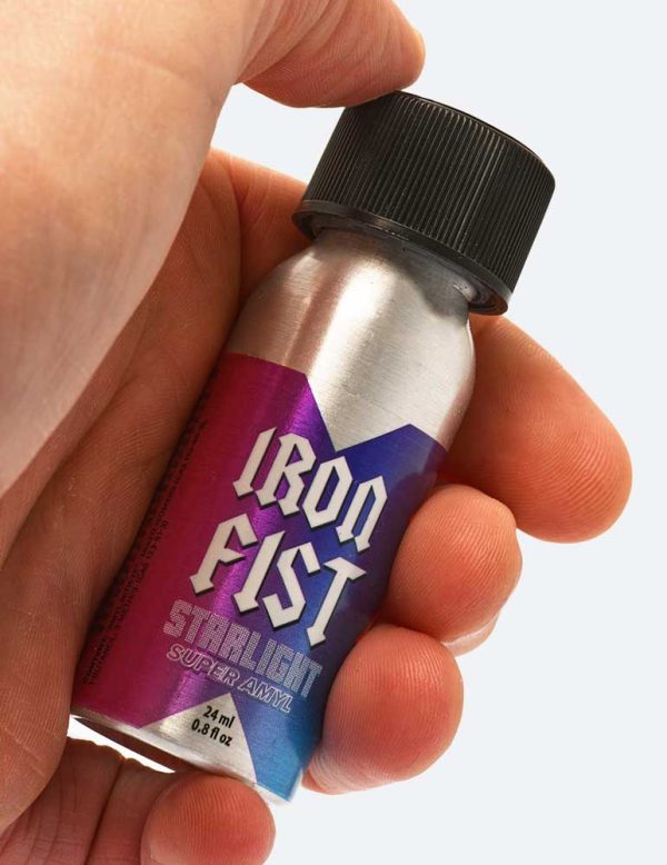 Iron fist starlight en aluminium - flacon rouge et bleu avec étoile de 30 ml