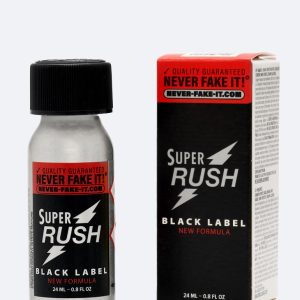 Poppers Super Rush black label flacon