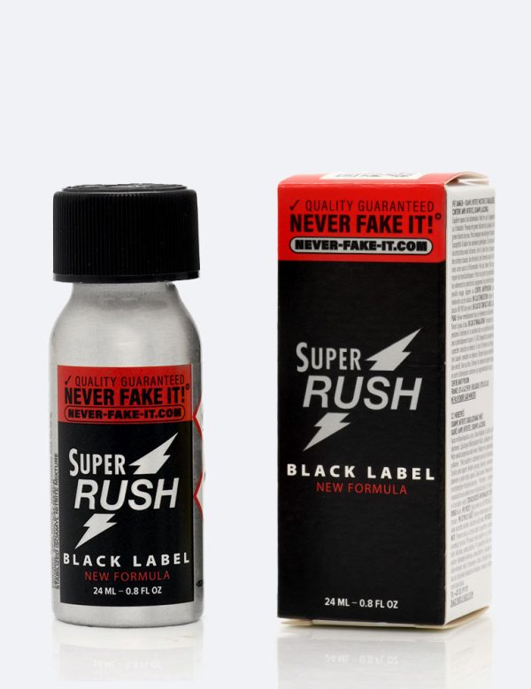 Poppers Super Rush black label flacon